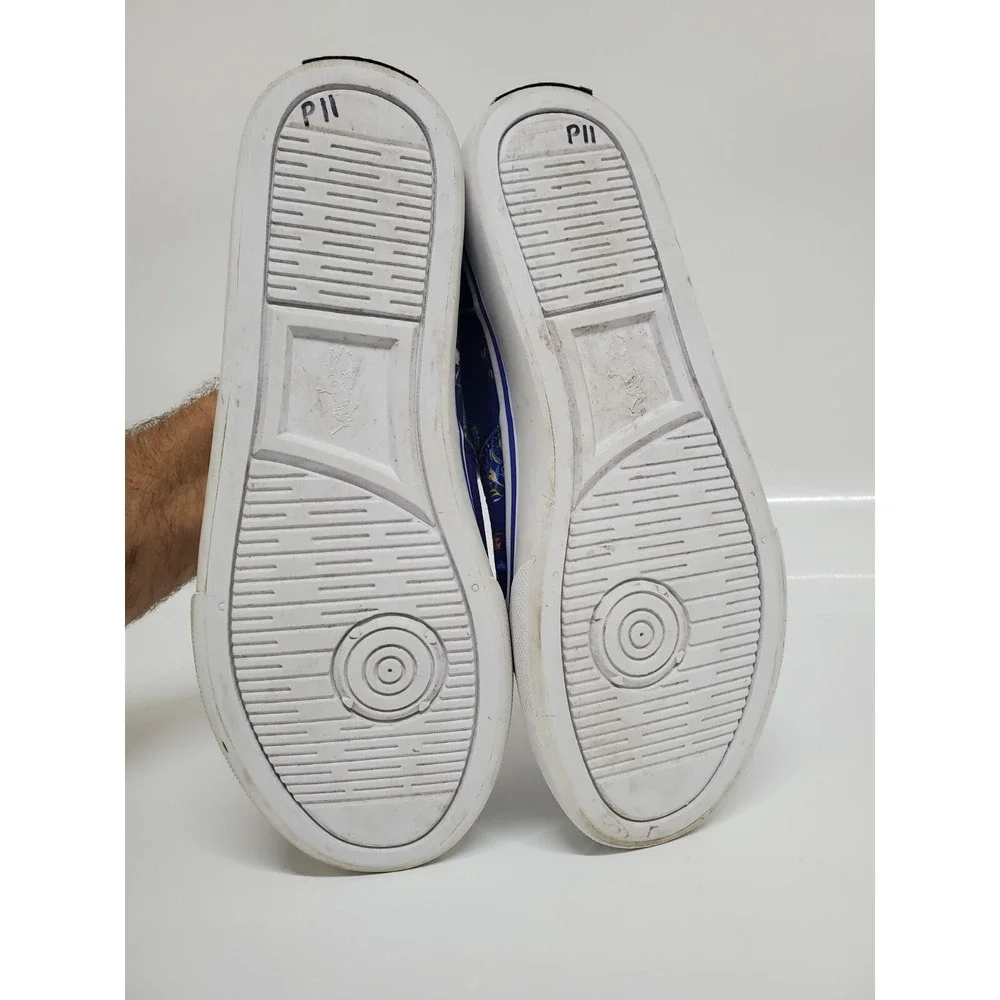 Polo Ralph Lauren Kids Keaton Sneakers Blue Ocean Graphic Bearwiian Boys Sz 5